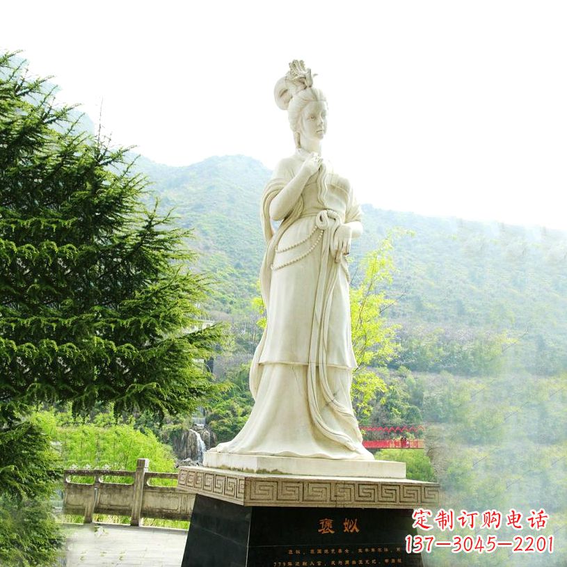 青海褒姒石雕像-中国古代知名美女雕塑