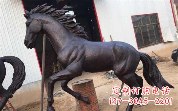 青海奔马铜雕222