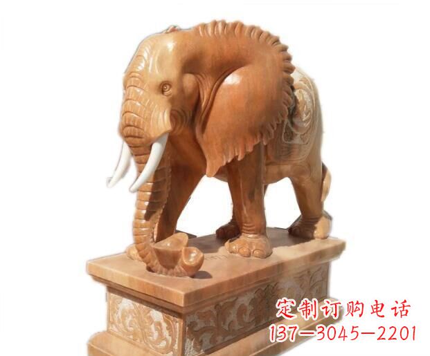 青海大象石雕