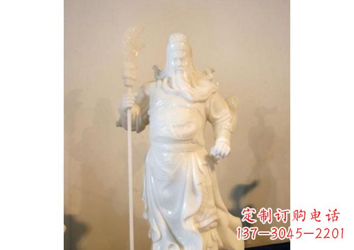 青海关公雕塑玻璃钢制作的精美杰作
