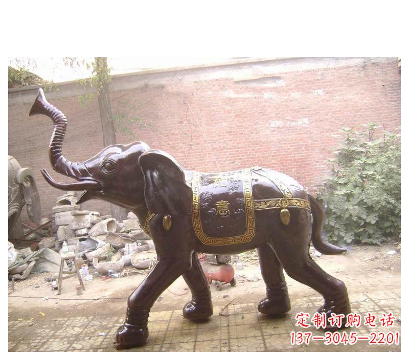青海玻璃钢大象雕塑
