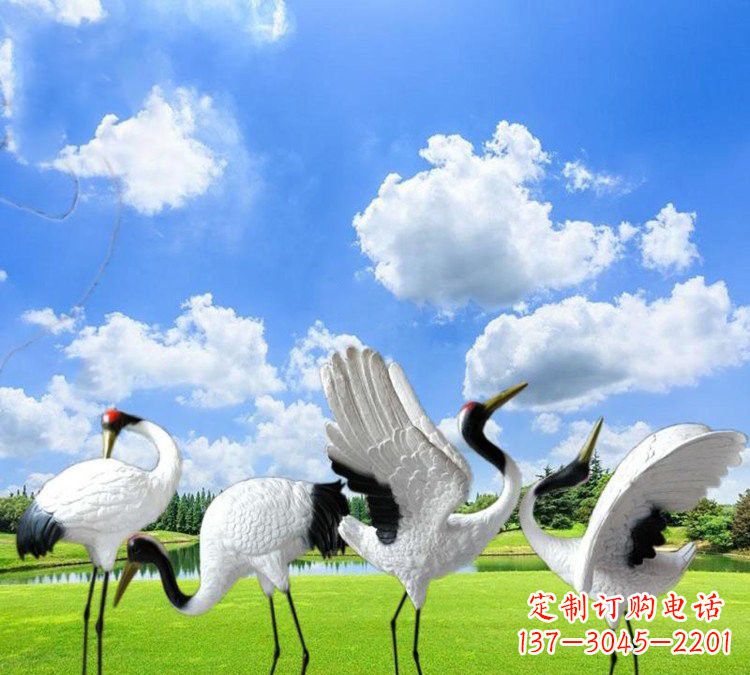 青海玻璃钢丹顶鹤
