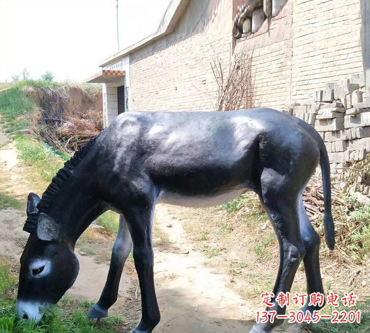 青海玻璃钢仿真毛驴