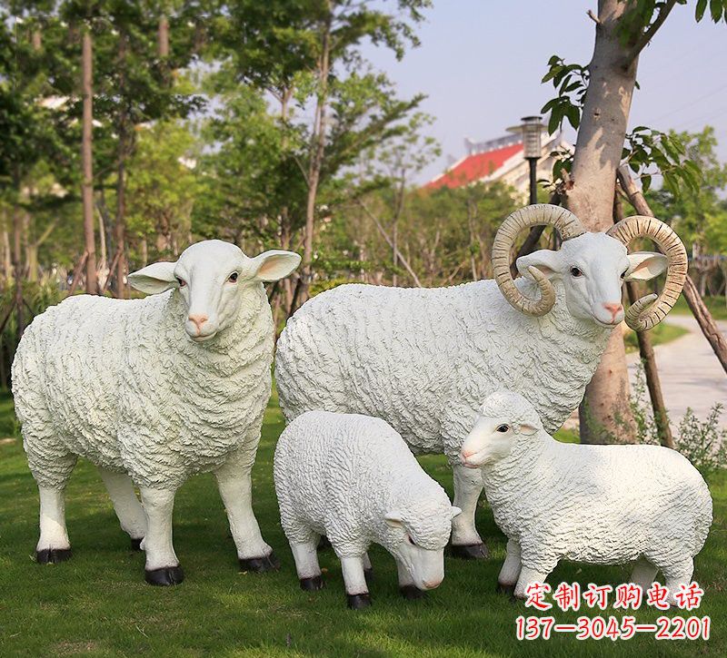 青海玻璃钢仿真山羊