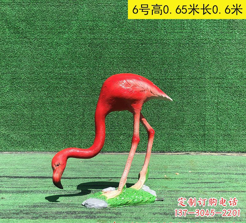 青海玻璃钢火烈鸟雕塑222