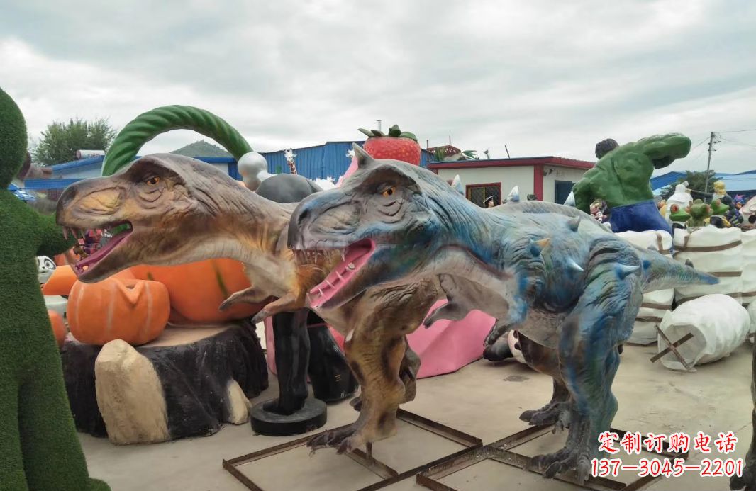 青海恐龙雕塑玻璃钢的艺术精品