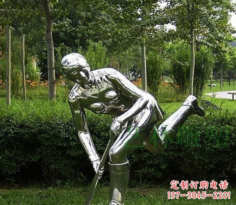 青海不锈钢保龄球人物雕塑