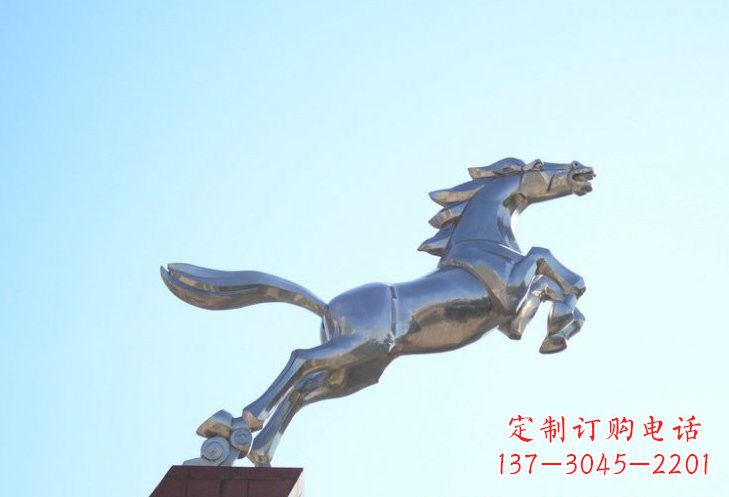 青海不锈钢奔马雕塑