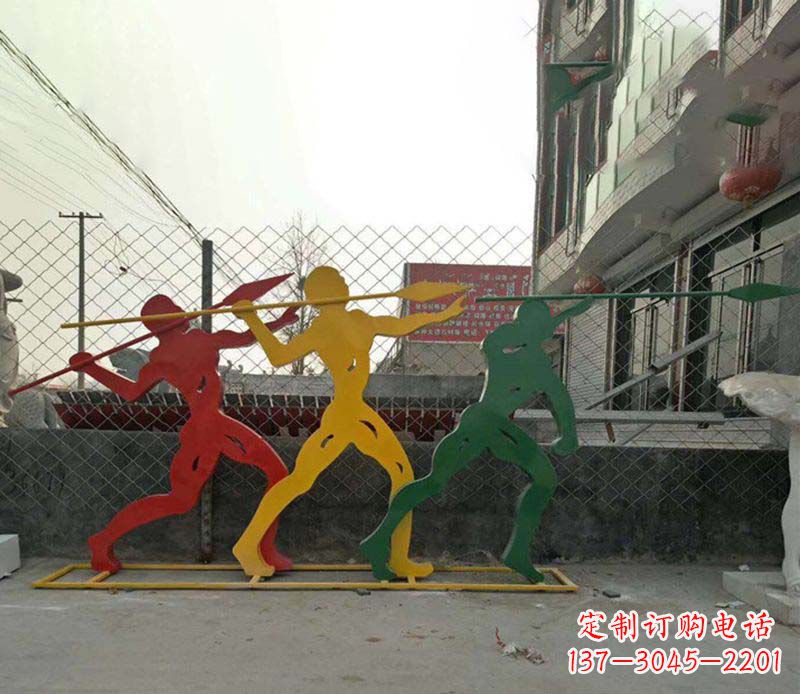 青海不锈钢标枪雕塑一种新兴的艺术形式