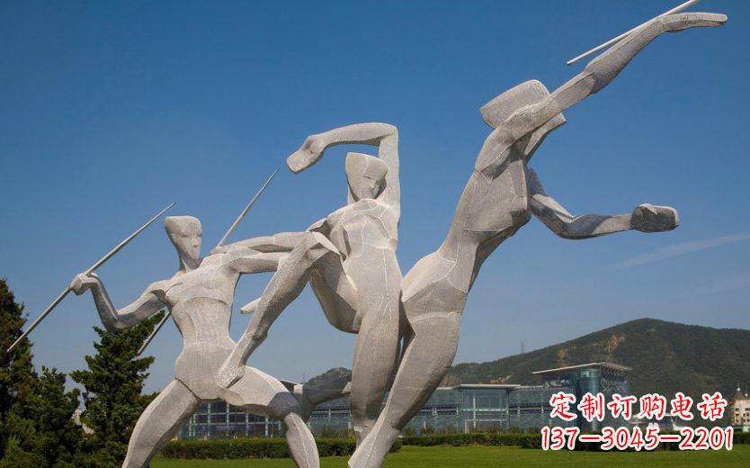 青海不锈钢标枪雕塑一种新型的艺术形式