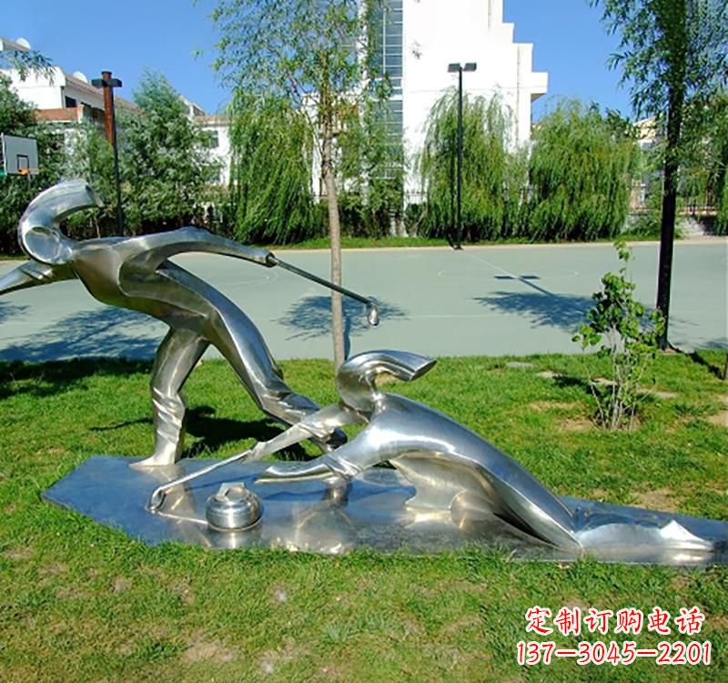 青海不锈钢冰壶雕塑——一种艺术形式