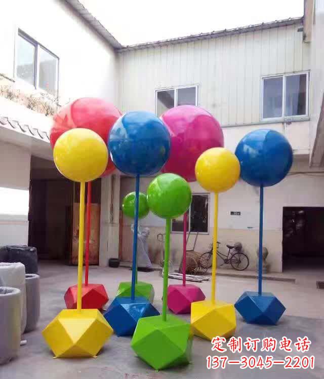 青海不锈钢彩色气球雕塑