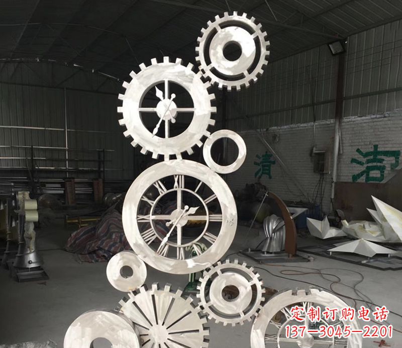青海不锈钢齿轮雕塑艺术与科技的完美结合