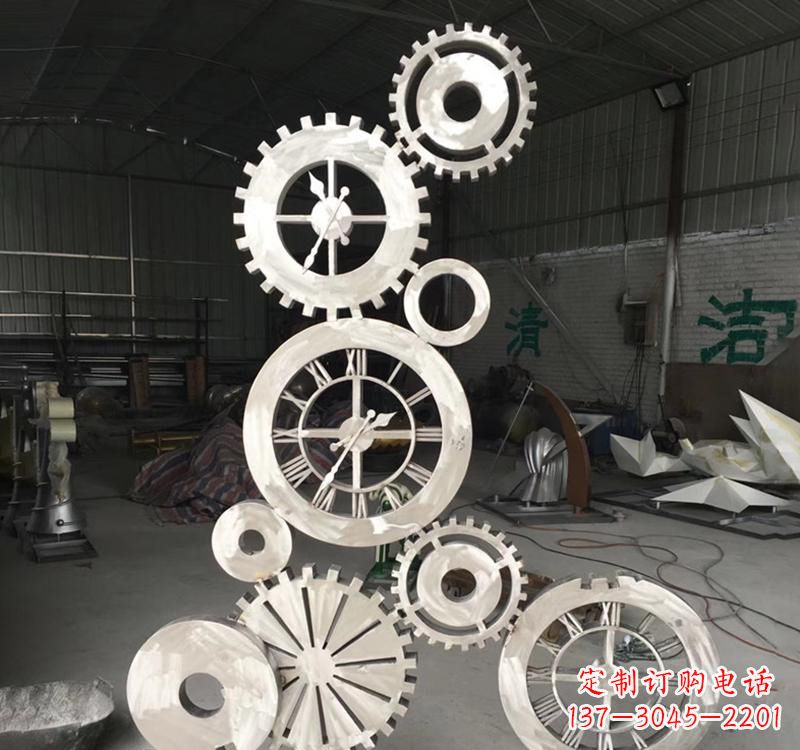青海不锈钢齿轮景观雕塑