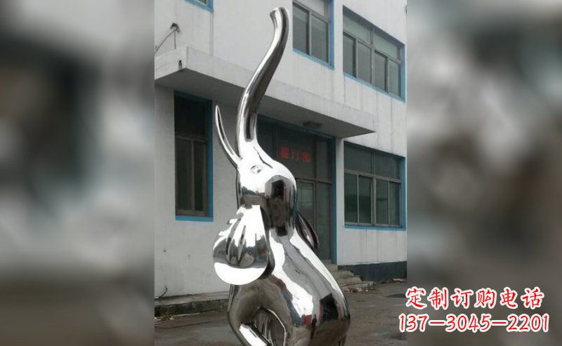 青海精致的不锈钢大象雕塑