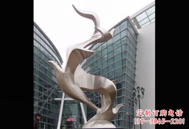 青海精美的不锈钢大雁雕塑