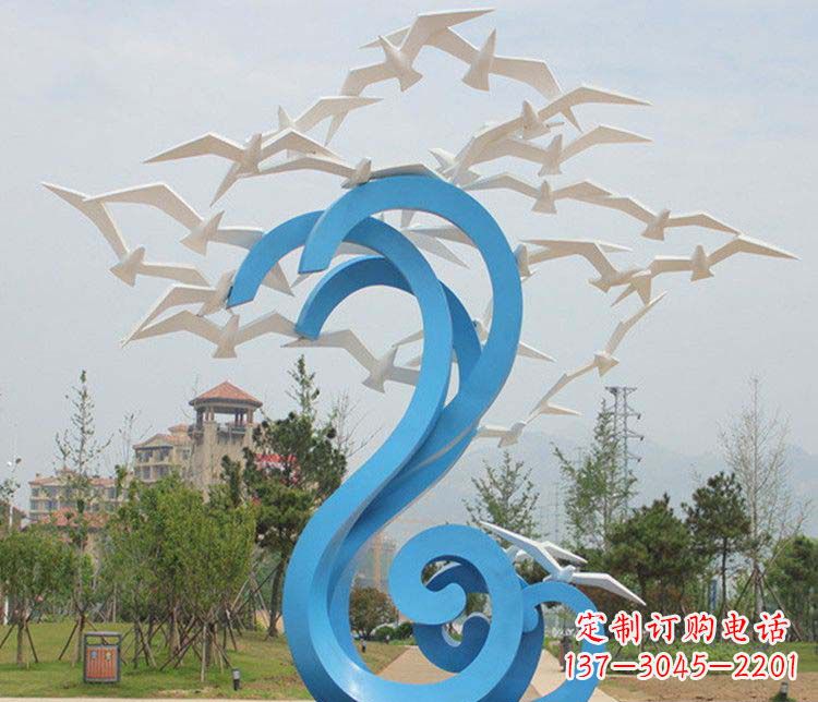 青海不锈钢大雁雕塑传承传统文化的象征
