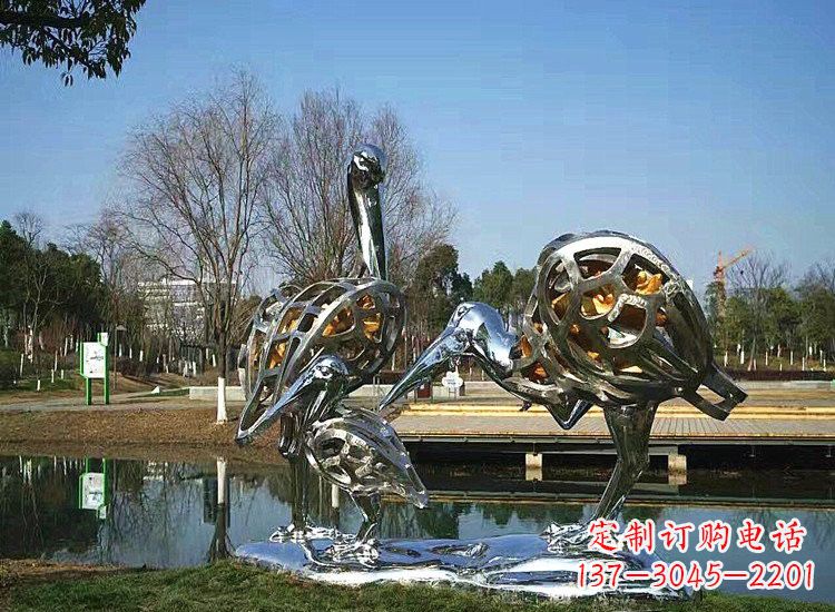 青海精美非凡的不锈钢丹顶鹤雕塑