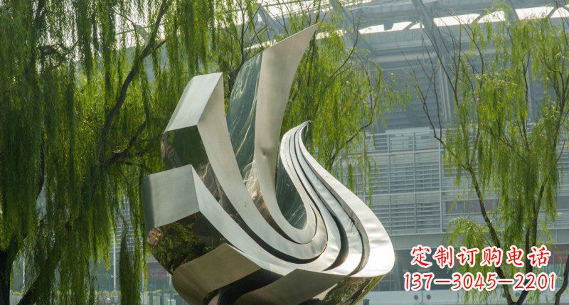 青海不锈钢凤凰雕塑美丽的象征