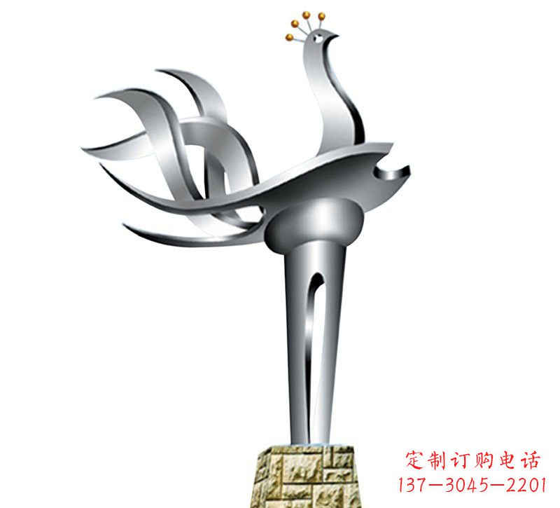 青海不锈钢抽象凤凰设计图