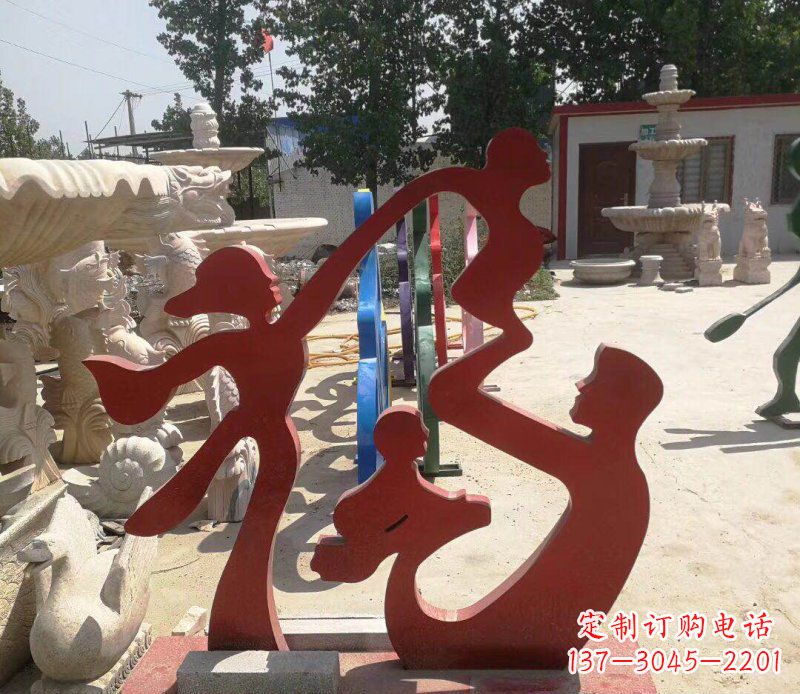 青海不锈钢福字雕塑