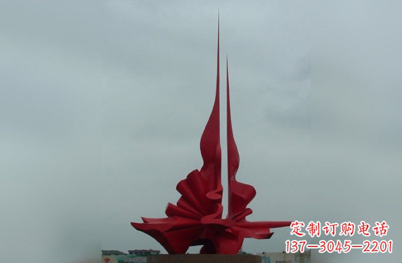 青海精美不锈钢火炬雕塑