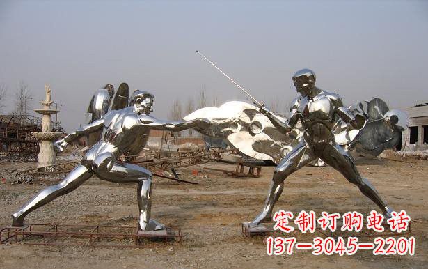 青海不锈钢雕刻的运动员雕塑