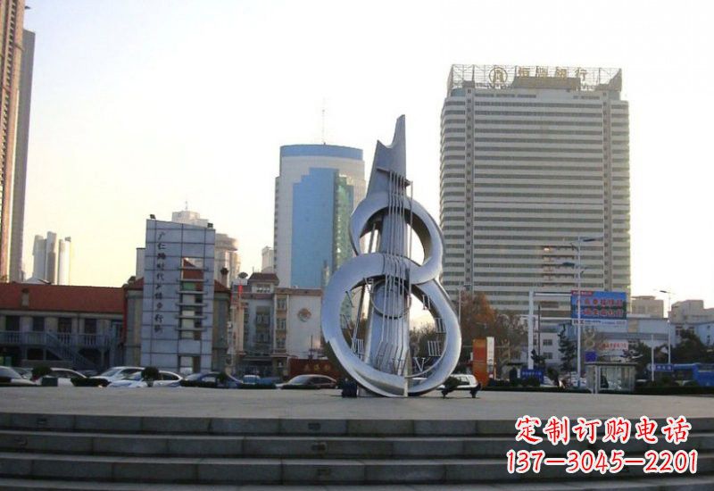 青海不锈钢吉他雕塑