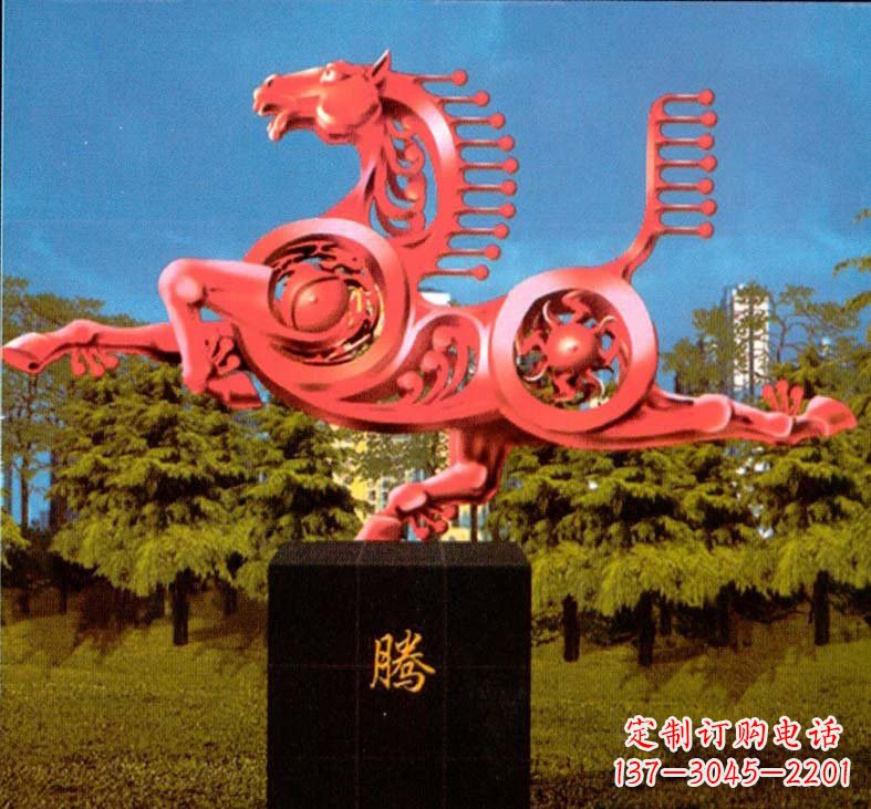 青海精美不锈钢马雕塑