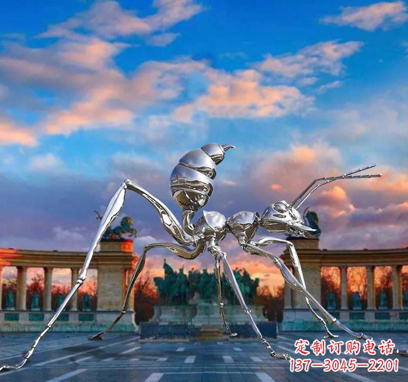 青海不锈钢蚂蚁雕塑精美外观、稳定耐用