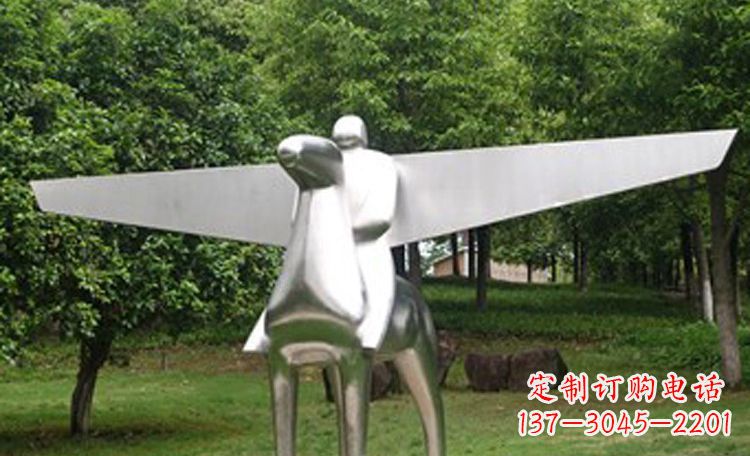 青海不锈钢马雕塑完美集结动感与现代美学