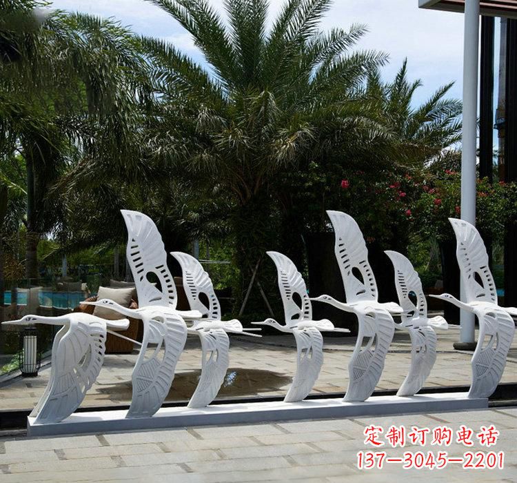 青海不锈钢大雁雕塑传承万年美好