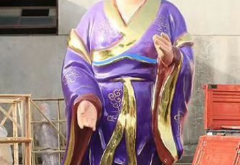 青海玻璃钢宗教庙宇彩绘八仙神像