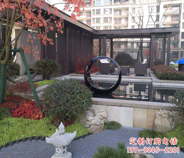 青海不锈钢圆环雕塑——精美绝伦