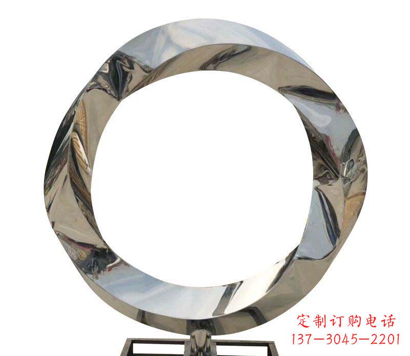 青海不锈钢圆环雕塑——精美而优雅