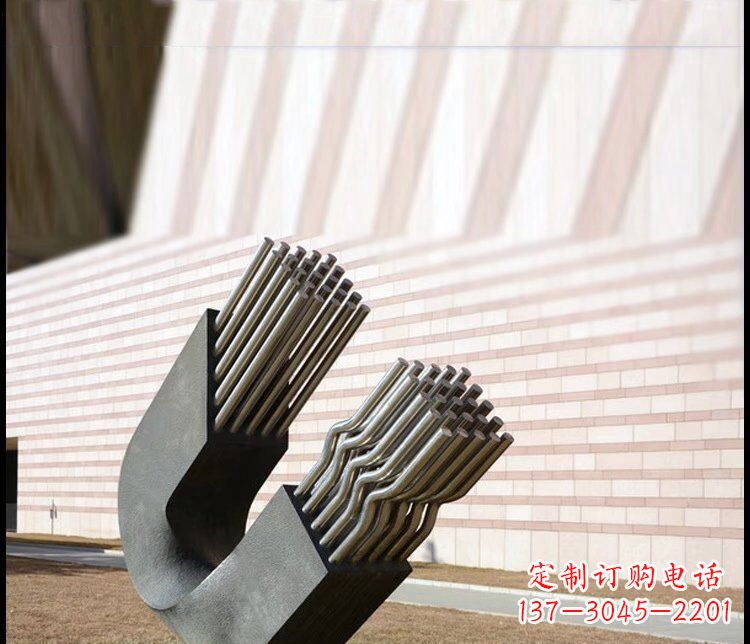 青海不锈钢磁铁公园景观雕塑