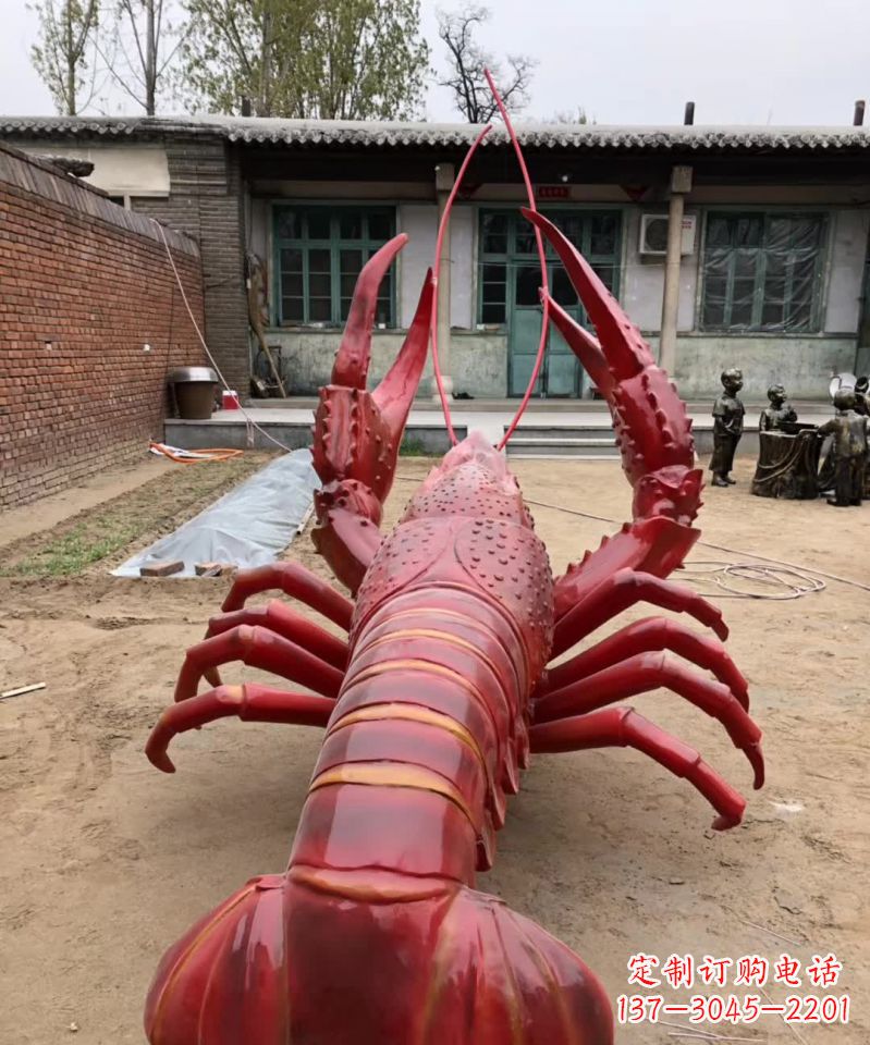 青海不锈钢大龙虾雕塑雕塑之美