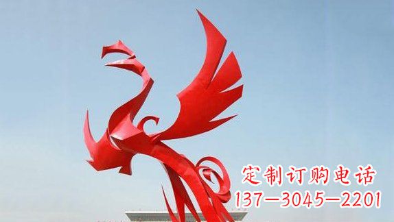 青海不锈钢凤凰雕塑