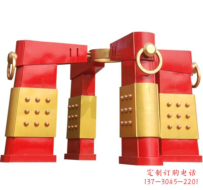 青海不锈钢大型拱门雕塑——传承文化精髓