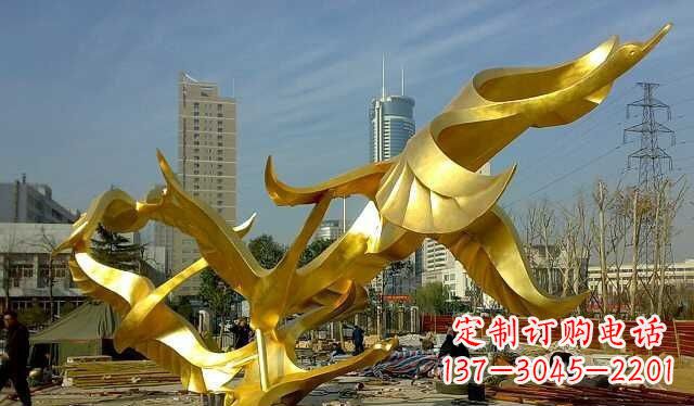 青海不锈钢大雁雕塑——一件传承中华文化的艺术杰作