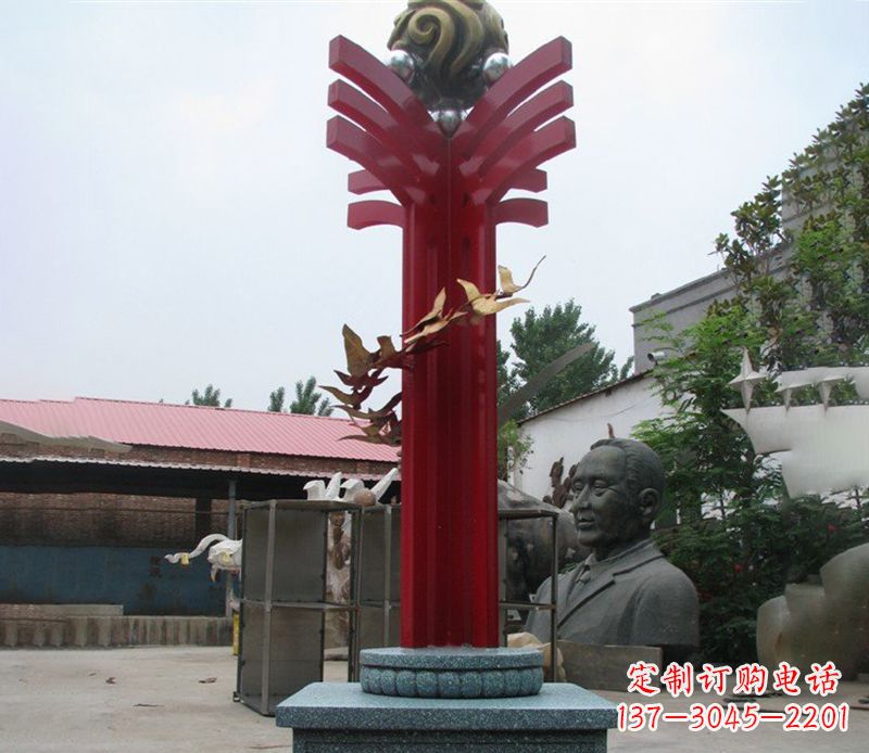 青海不锈钢大雁飞翔雕塑
