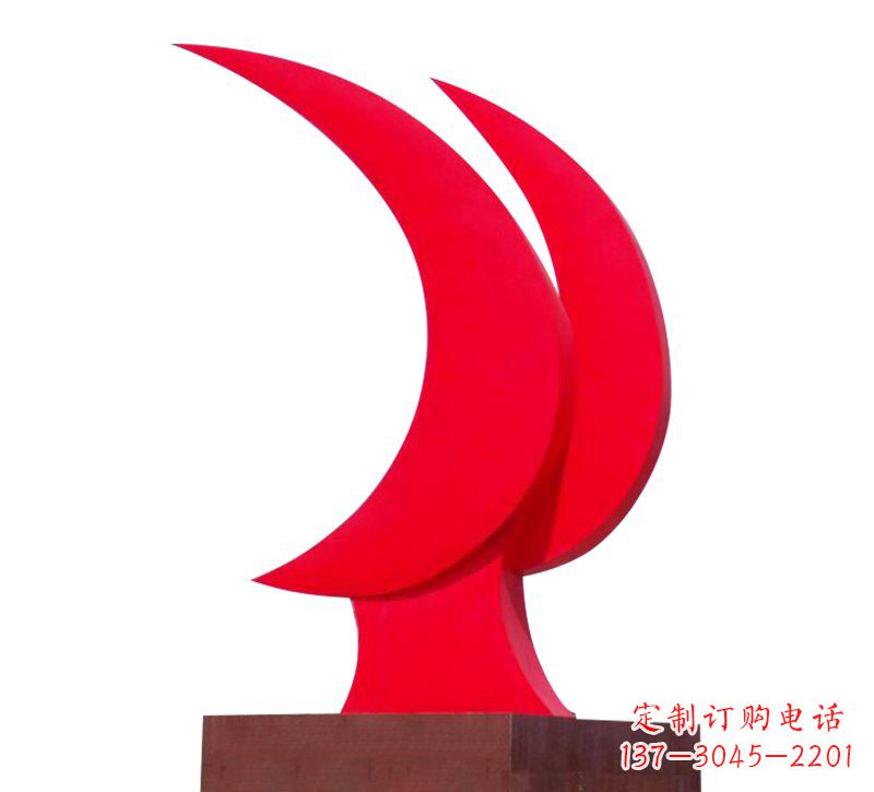 青海不锈钢党旗雕塑——传承中华文化精神