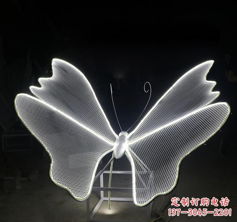 青海不锈钢灯饰蝴蝶雕塑