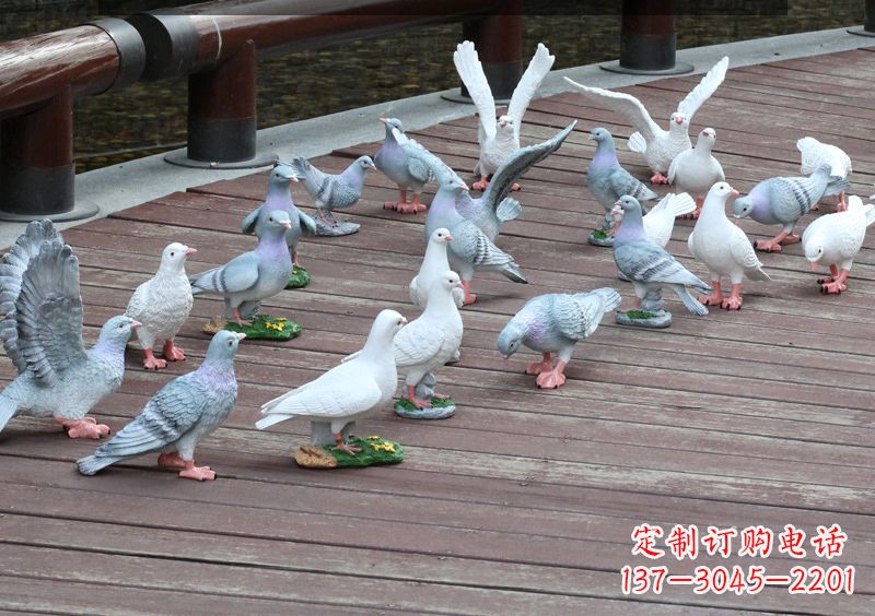 青海精致的不锈钢鸽子雕塑