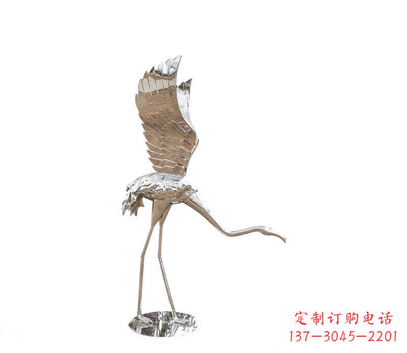 青海不锈钢动物火烈鸟雕塑112