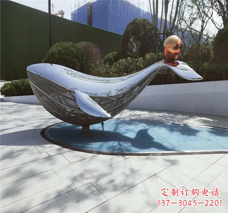 青海不锈钢海豚雕塑艺术与科技的完美结合