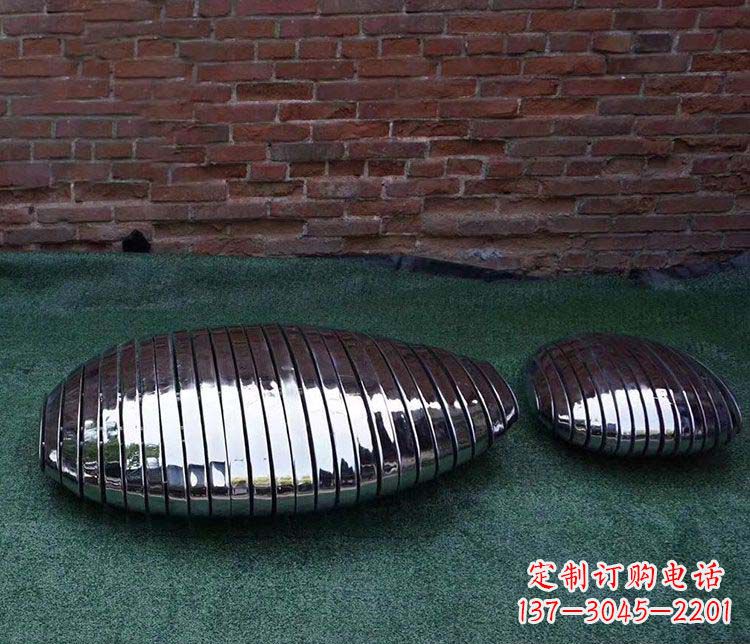 青海不锈钢鹅卵石雕塑1