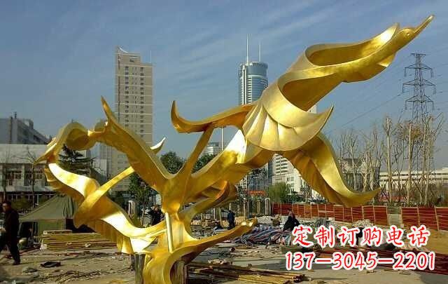 青海不锈钢飞翔的天鹅雕塑