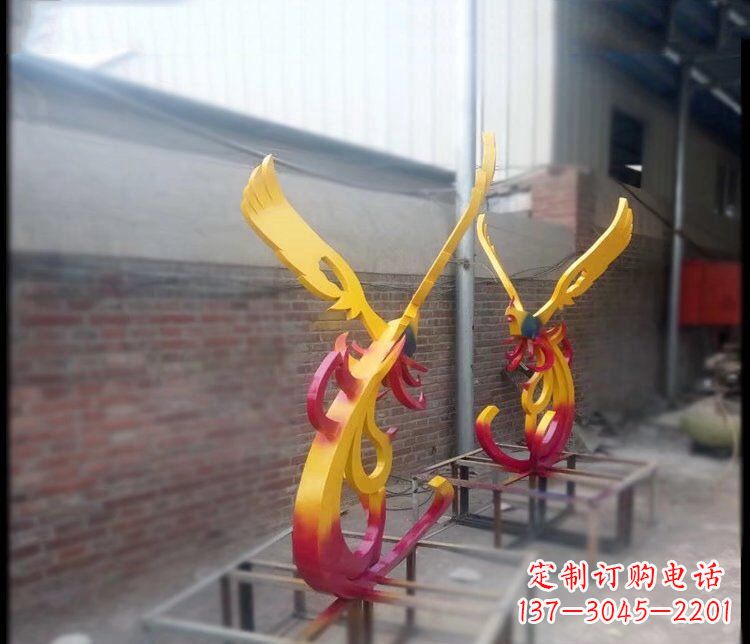 青海凤凰雕塑美化公园景观