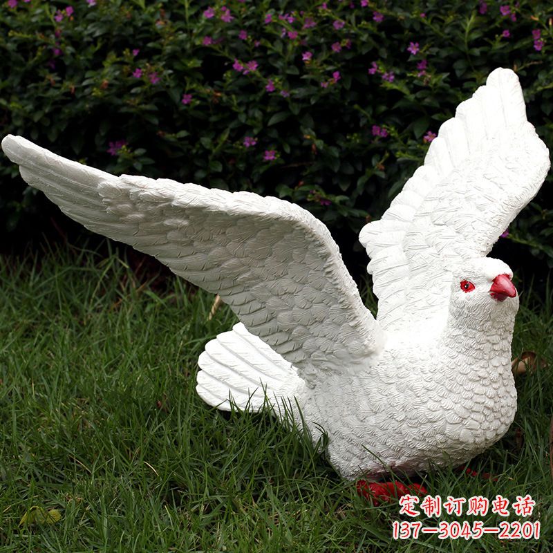 青海不锈钢鸽子雕塑